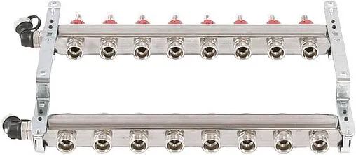 Группа коллекторная с расходомерами 8 отводов 1&quot;в/в x ¾&quot;ек Uni-fitt 450I4308