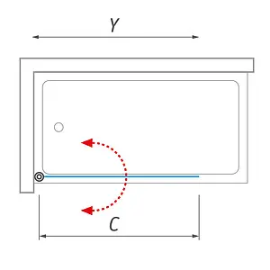 Шторка на ванну 800мм прозрачное стекло Roltechnik TV⅛00 706-8000000-01-02, 4