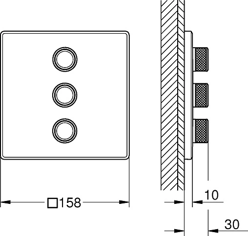 Вентиль переключающий на 3 потребителя Grohe Grohtherm SmartControl белый/хром 29158LS0
