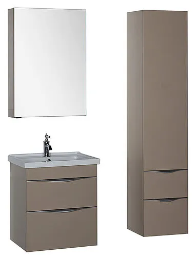 Шкаф-пенал подвесной Aquanet Эвора капучино 183996