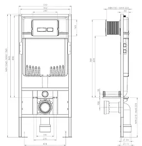 Инсталляция для подвесного унитаза ISVEA Forte 52AL0103I Инсталляция для подвесного унитаза ISVEA Forte 52AL0103I, 2