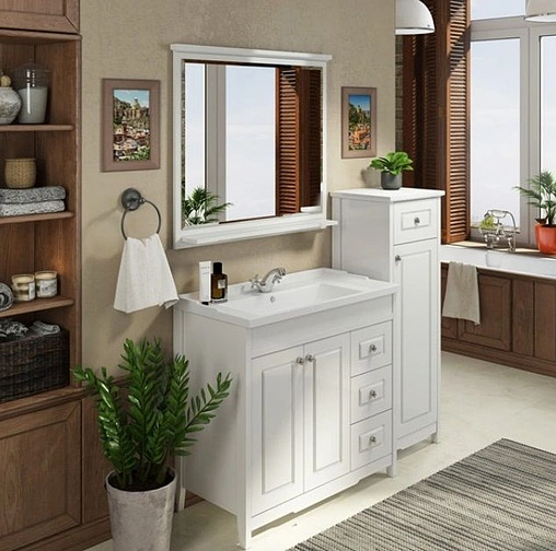 Тумба-умывальник напольная Comforty Тбилиси 90 белый 00003132630CF