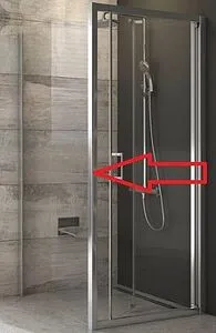 Боковая стенка 900мм прозрачное стекло Ravak Blix BLPS-90 9BH70C00Z1, 1