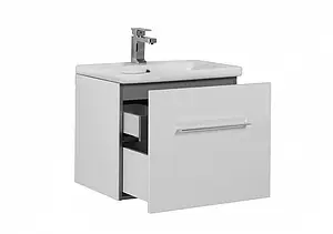 Тумба под умывальник подвесная Aquanet Порто 60 белый 00195730, 4