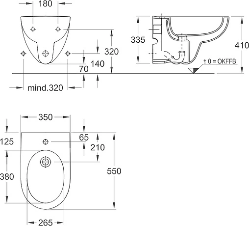 Биде подвесное Keramag Renova Nr.1 белый 233040000