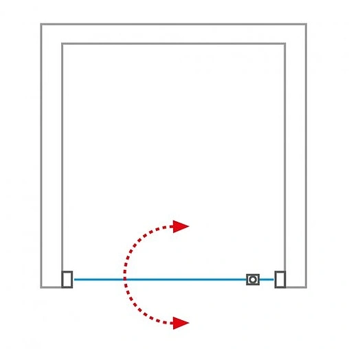 Дверь в нишу 800мм прозрачное стекло Roltechnik Exclusive Line ECDO1N/800 562-8000000-00-02