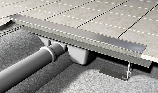 Лоток душевой 1050мм h=95мм 1.15л/сек AlcaPlast APZ6-1050 Professional