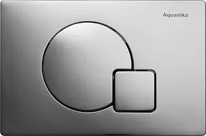 Клавиша смыва для унитаза Aquanika Basic Q-type 01.02.10 хром матовый, 1