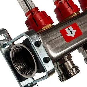 Группа коллекторная с расходомерами 6 отводов 1&quot;в/в x ¾&quot;ек Stout SMS 0917 000006, 4