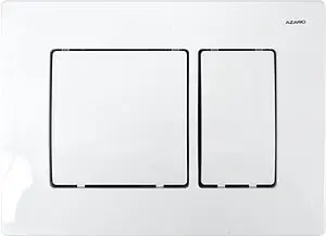 Клавиша смыва для унитаза Azario AZ-8200-0032 белый глянцевый, 1