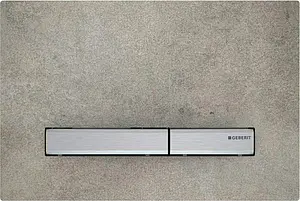 Клавиша смыва для унитаза Geberit Sigma 50 New 115.788.JV.2 кнопки/нерж. сталь, рамка/бетон Клавиша смыва для унитаза Geberit Sigma 50 New 115.788.JV.2 кнопки/нерж. сталь, рамка/бетон, 1