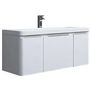 Тумба-умывальник подвесная Aquaton Шерилл 105 белый 1A2063K1SH010, 1