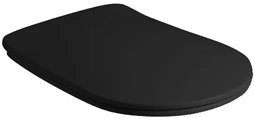 Крышка-сиденье для унитаза с микролифтом Kerasan Nolita Slim черный матовый 539131