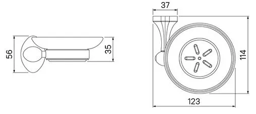Мыльница IDDIS Male хром MALSSG0i42 Мыльница IDDIS Male хром MALSSG0i42