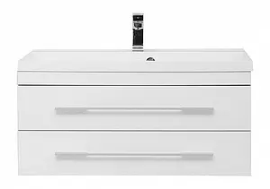 Тумба под умывальник подвесная Aquanet Верона 90 белый 00172335, 5