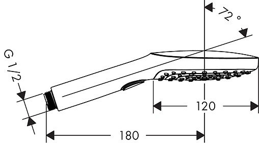 Лейка ручного душа Hansgrohe Raindance Select E 120 3jet EcoSmart хром 26521000