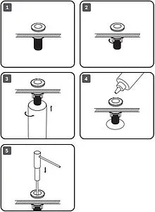 Дозатор для жидкого мыла Am.Pm Gem чёрный матовый A9037222, 3