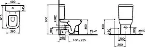 Унитаз-компакт VitrA S20 белый 9800B003-7204 Унитаз-компакт VitrA S20 белый 9800B003-7204, 2