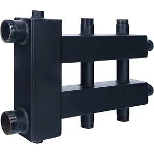 Распределительный коллектор 3 контура с гидрострелкой 1½&quot;н x 1&quot;н Rommer RDG-0018-024013, 5