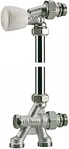 Узел нижнего подключения терморегулирующий боковой М16 x ½н Giacomini R438X062 Узел нижнего подключения терморегулирующий боковой М16 x ½н Giacomini R438X062, 1