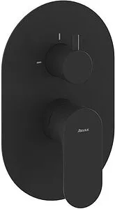 Смеситель для душа скрытого монтажа Ravak Eleganta чёрный матовый X070301, 1