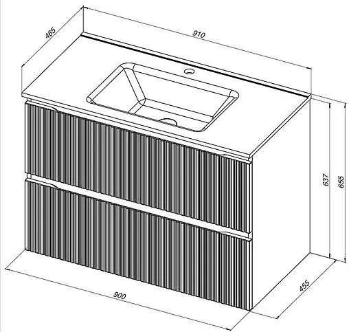 Тумба под умывальник подвесная Aquanet Джейн (Flat) 100 мисти грин 00335436
