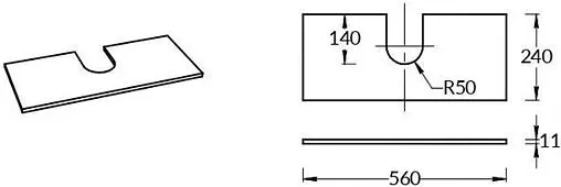 Задняя стенка Kerama Marazzi Cono Onice синий COb.VT277\56
