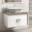 Тумба-умывальник подвесная Kerama Marazzi Canaletto 80 белый CN.80\M+