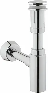 Сифон бутылочный для раковины VitrA Syphon хром A45154 Сифон бутылочный для раковины VitrA Syphon хром A45154, 1