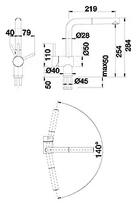 Смеситель для кухни с выдвижным изливом Blanco Linus-S нержавеющая сталь 514017 Смеситель для кухни с выдвижным изливом Blanco Linus-S нержавеющая сталь 514017, 4