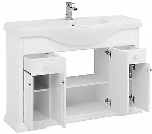 Тумба-умывальник напольная Aquanet Классик 120 белый 00175302+00188774 Тумба-умывальник напольная Aquanet Классик 120 белый 00175302+00188774, 5