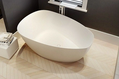 Ванна отдельностоящая из искусственного камня Riho Toledo 158x110 белый B126001105