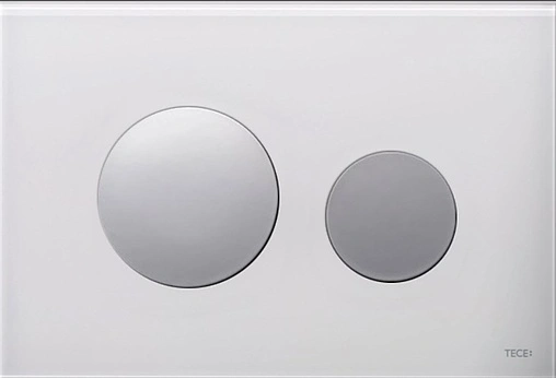 Клавиша смыва для унитаза TECEloop Modular кнопки на выбор, стекло белое (EMCO)
