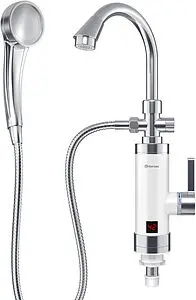 Водонагреватель проточный электрический Thermex Focus 3000 белый/хром 211033 Водонагреватель проточный электрический Thermex Focus 3000 белый/хром 211033, 1