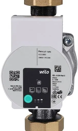 Насосный модуль с 3-х ходовым смесительным клапаном 1"в х 1½"н Meibes V-MK M66833.36WI с насосом Wilo PARA SC 25-7.0