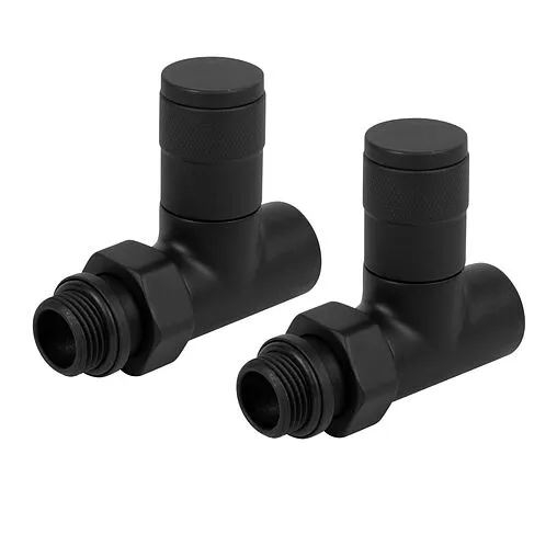 Комплект вентилей запорных прямых ½" в/н Royal Thermo Piano черный RTE 56.0011 Комплект вентилей запорных прямых ½" в/н Royal Thermo Piano черный RTE 56.0011