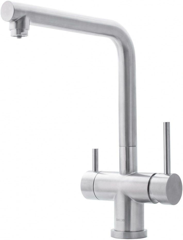 Смеситель для кухни с подключением к фильтру Swedbe Selene Plus нержавеющая сталь 8145