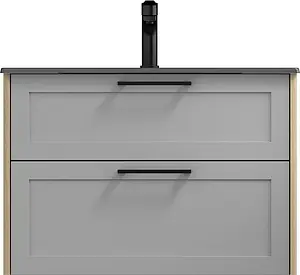 Тумба-умывальник подвесная ISVEA Valero 80 серый/дуб 27VRS075080I+10SL51081SV-2C, 5