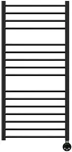 Полотенцесушитель электрический лесенка Lemark Ursus П16 1100х500 черный матовый LM72116EBL, 3