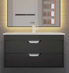 Тумба-умывальник подвесная Uperwood UPD Modul 75 чёрный матовый 393020551 Тумба-умывальник подвесная Uperwood UPD Modul 75 чёрный матовый 393020551, 1