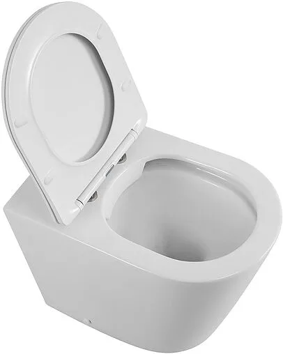 Унитаз приставной безободковый BelBagno Flay-R белый BB1003CBR/SC