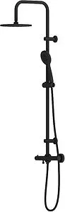 Душевая система с термостатом для ванны Dorff Futura чёрный матовый D0710522 Душевая система с термостатом для ванны Dorff Futura чёрный матовый D0710522, 1