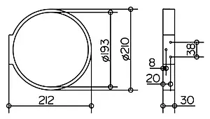 Полотенцедержатель Keuco Edition 300 хром 30021010000 Полотенцедержатель Keuco Edition 300 хром 30021010000, 5