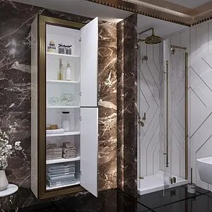 Шкаф-пенал подвесной Opadiris Карат 50 белый Z0000003939, 4