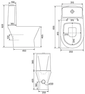 Унитаз-компакт IDDIS Edifice белый EDI2DSEi24, 2