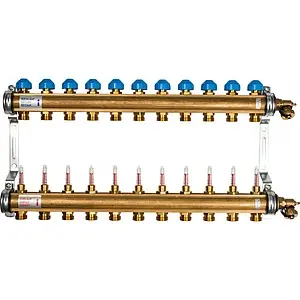Группа коллекторная с расходомерами 11 отводов 1"в/в x ¾"ек Watts HKV/T 10004205 Группа коллекторная с расходомерами 11 отводов 1"в/в x ¾"ек Watts HKV/T 10004205, 1