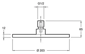Лейка верхнего душа Jacob Delafon Eo хром E14536-CP, 2