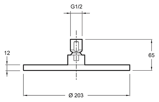 Лейка верхнего душа Jacob Delafon Eo хром E14536-CP