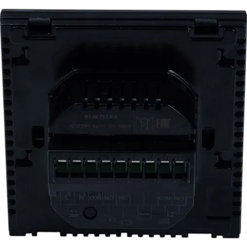 Проводной комнатный терморегулятор двухконтурный Wi-Fi 230В Valtec черный VT.AC713.B.0