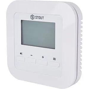 Проводной комнатный двухпозиционный регулятор котла Stout ST-295v3 белый STE-0101-029531, 5